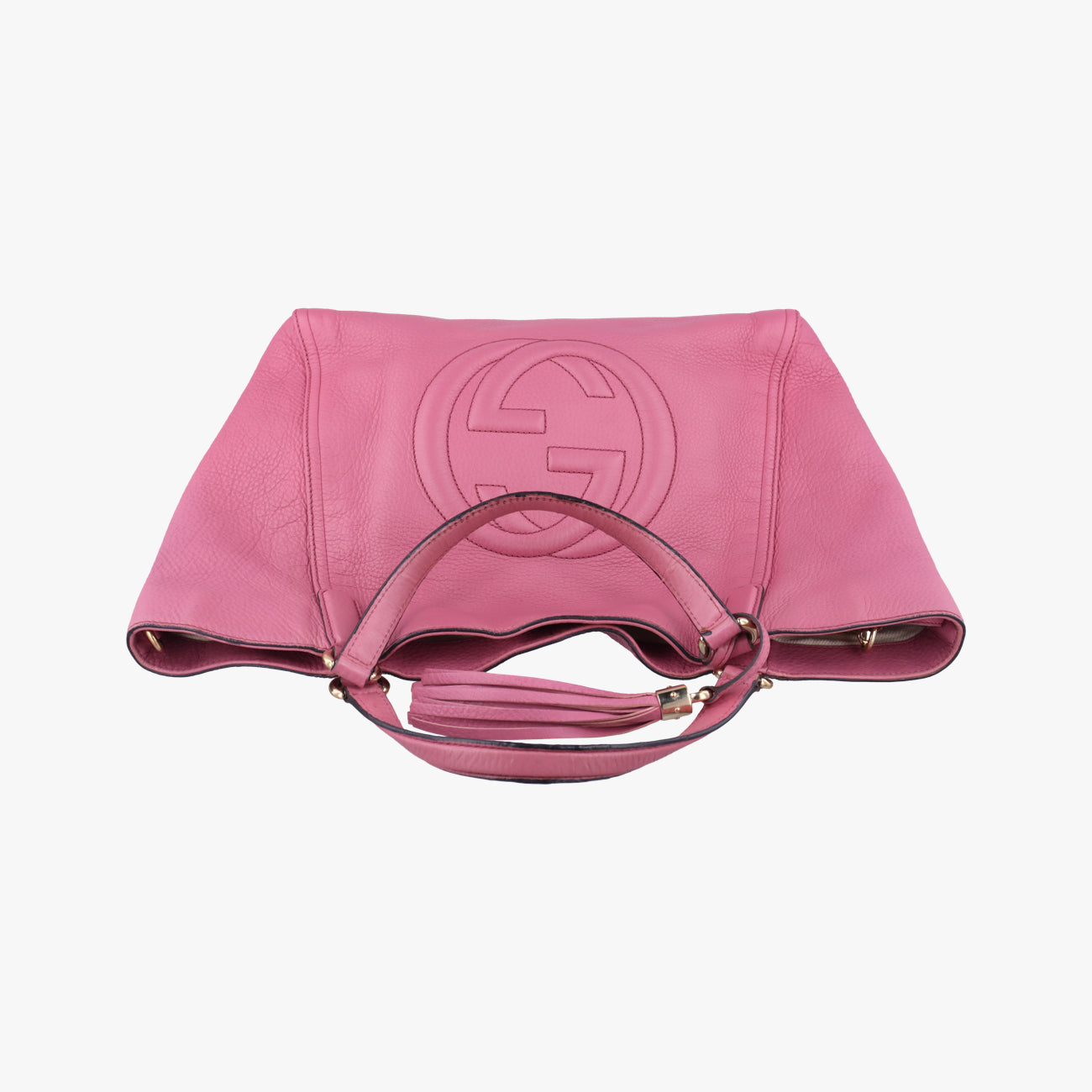 Pre-owned Gucci Soho Pink Leather 282309 handbag | stylenewstar