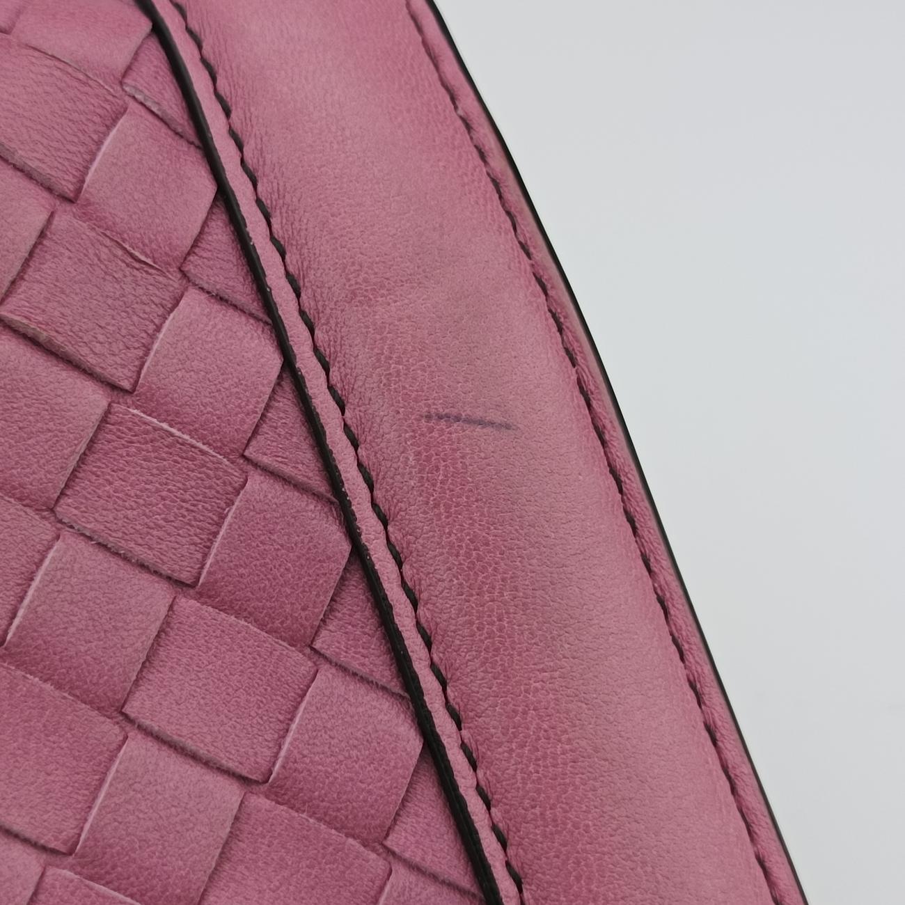 Pre-owned Bottega Veneta City Knot Pink Lambskin  shoulderbag | stylenewstar