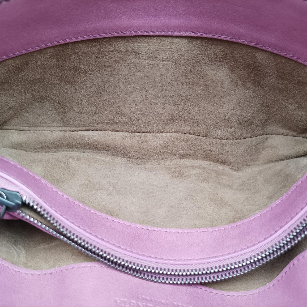 Pre-owned Bottega Veneta City Knot Pink Lambskin  shoulderbag | stylenewstar