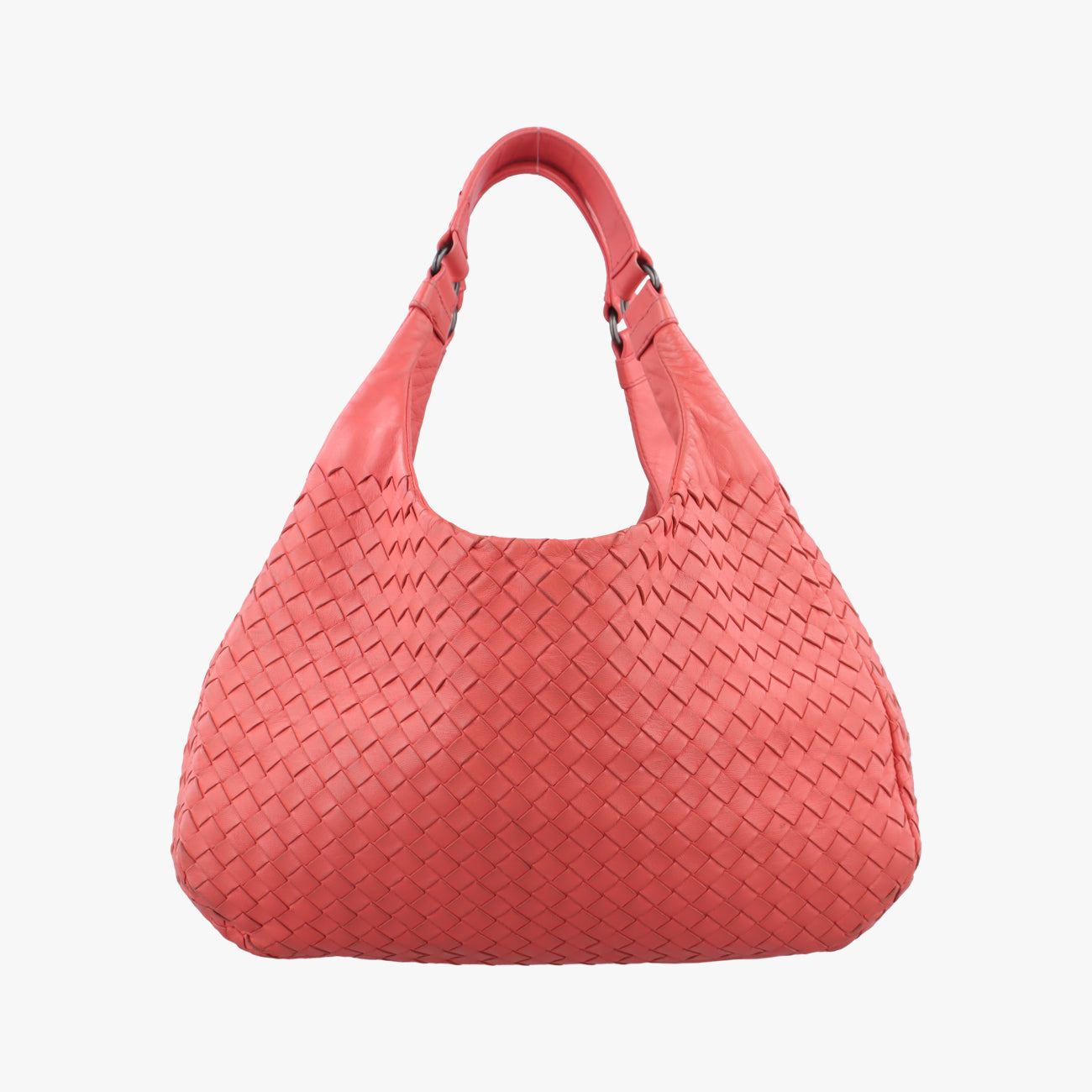 Pre-owned Bottega Veneta CAMPANA Intrecciato Orange lambskin  shoulderbag | stylenewstar