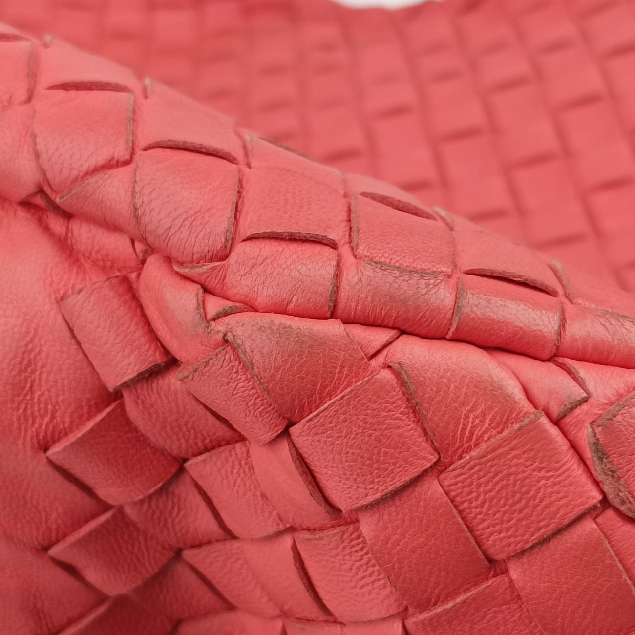 Pre-owned Bottega Veneta CAMPANA Intrecciato Orange lambskin  shoulderbag | stylenewstar