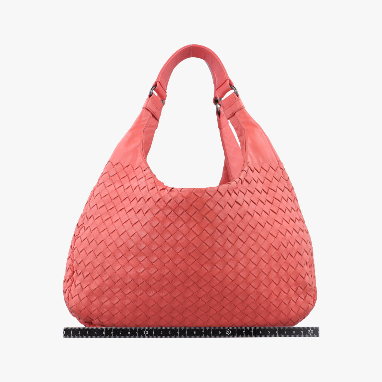 Pre-owned Bottega Veneta CAMPANA Intrecciato Orange lambskin  shoulderbag | stylenewstar