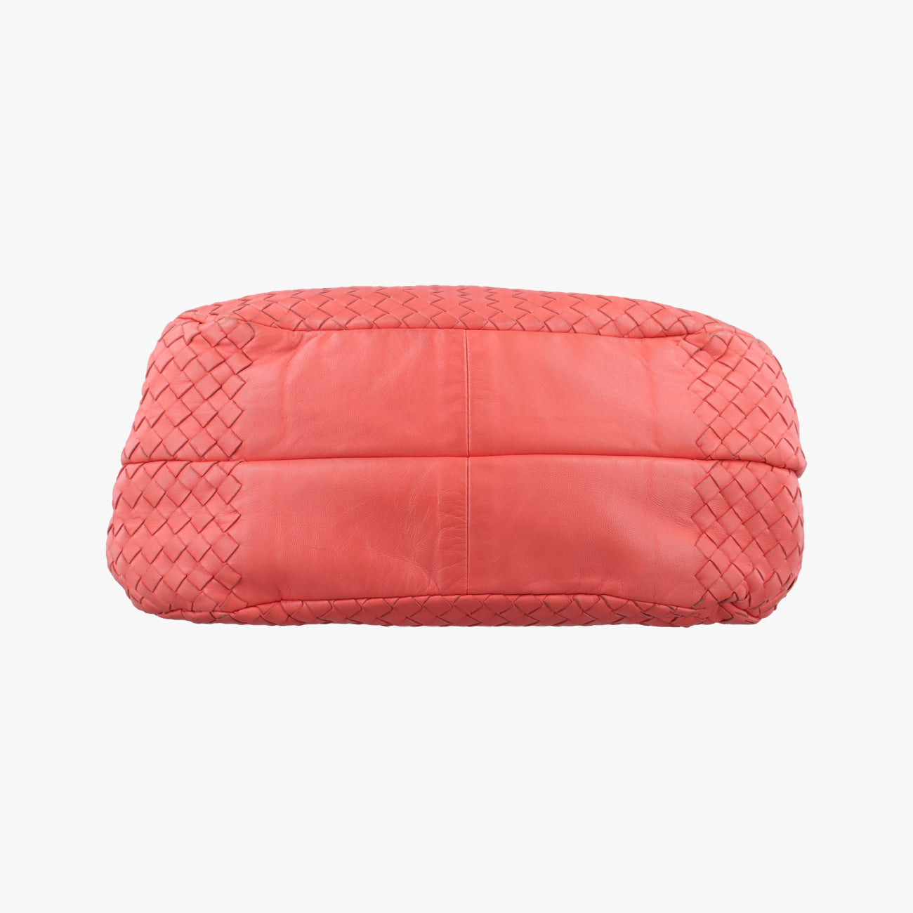 Pre-owned Bottega Veneta CAMPANA Intrecciato Orange lambskin  shoulderbag | stylenewstar