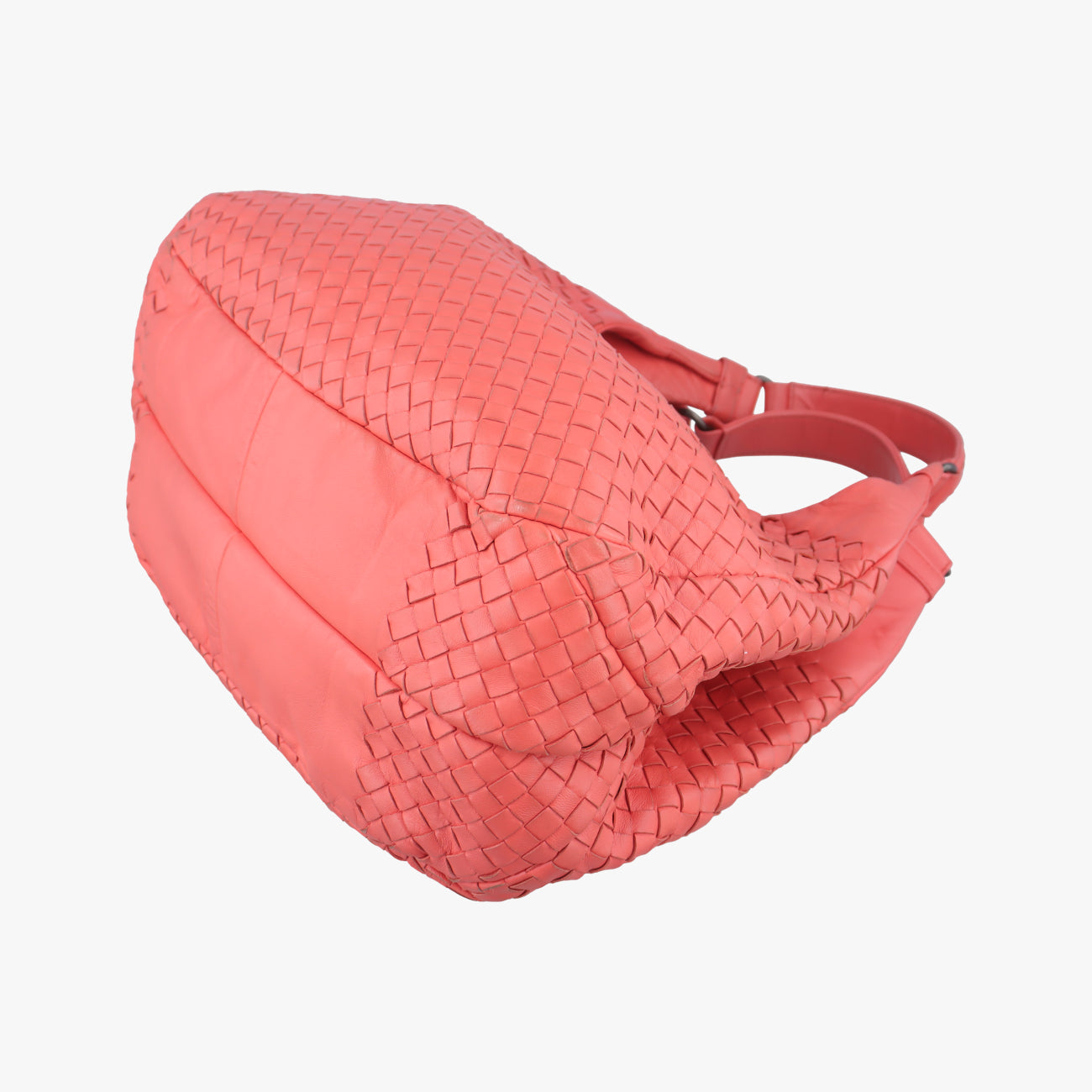 Pre-owned Bottega Veneta CAMPANA Intrecciato Orange lambskin  shoulderbag | stylenewstar