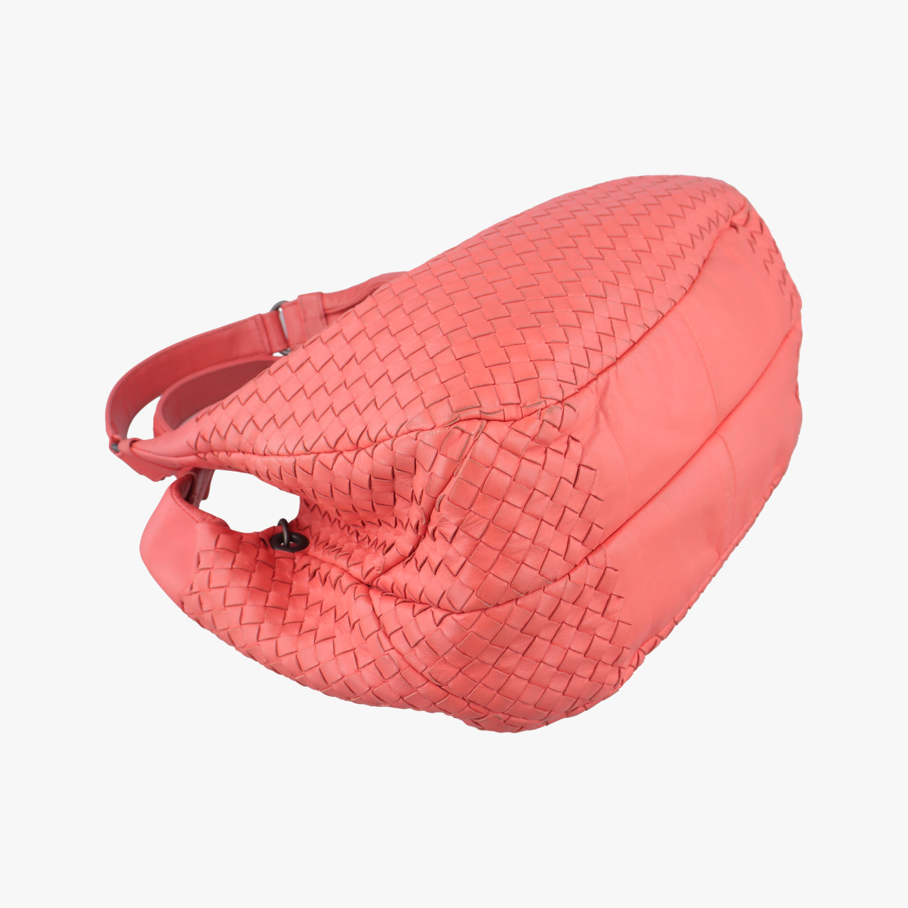 Pre-owned Bottega Veneta CAMPANA Intrecciato Orange lambskin  shoulderbag | stylenewstar