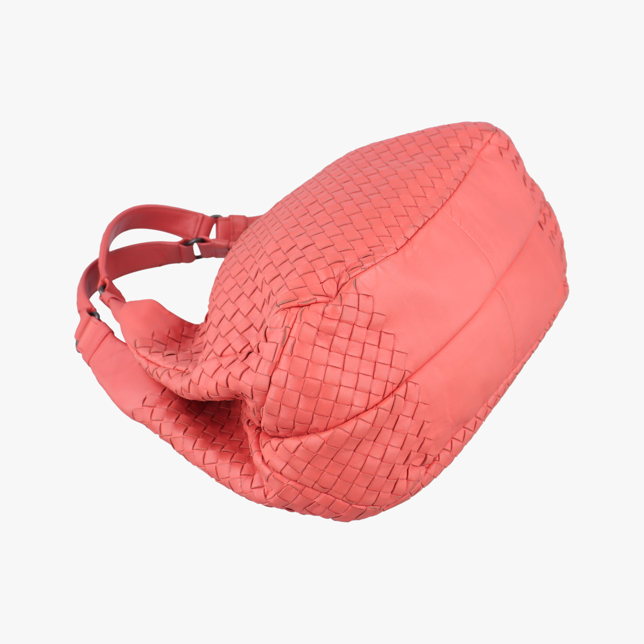 Pre-owned Bottega Veneta CAMPANA Intrecciato Orange lambskin  shoulderbag | stylenewstar