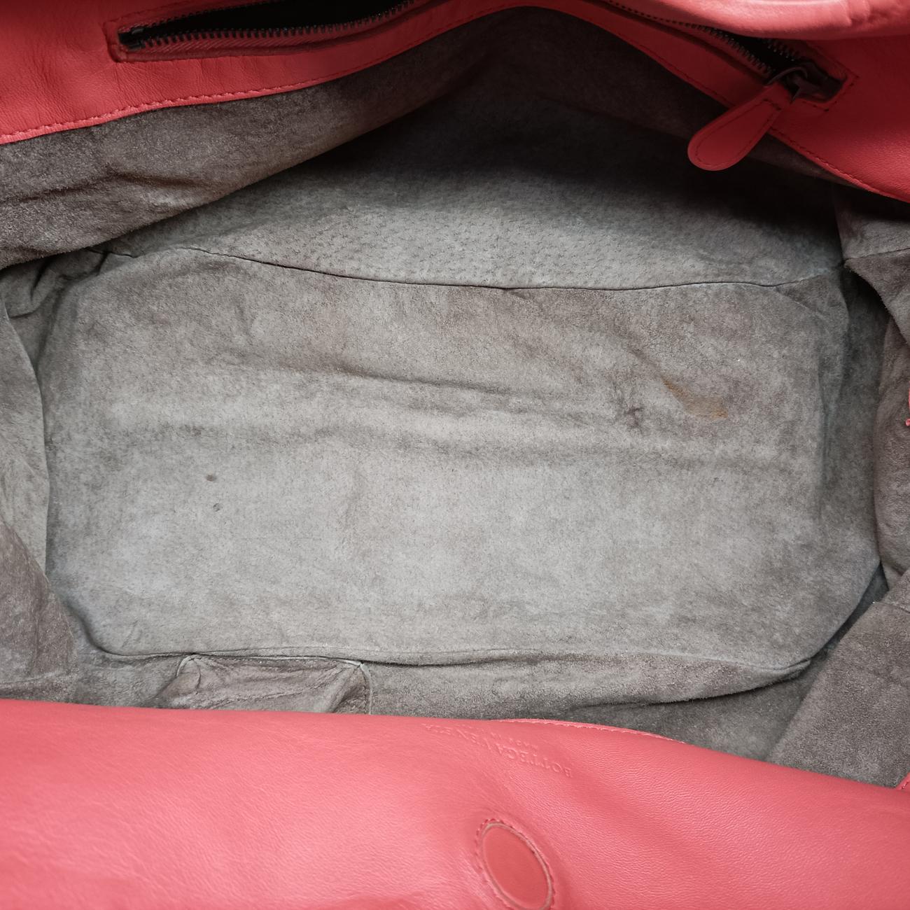 Pre-owned Bottega Veneta CAMPANA Intrecciato Orange lambskin  shoulderbag | stylenewstar