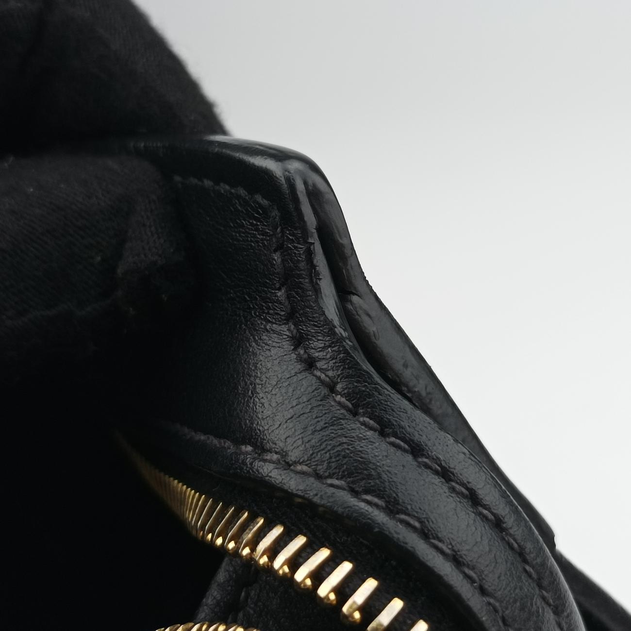 Pre-owned Prada Esplanade Black×Red SAFFIANO Leather 1BH043 shoulderbag | stylenewstar