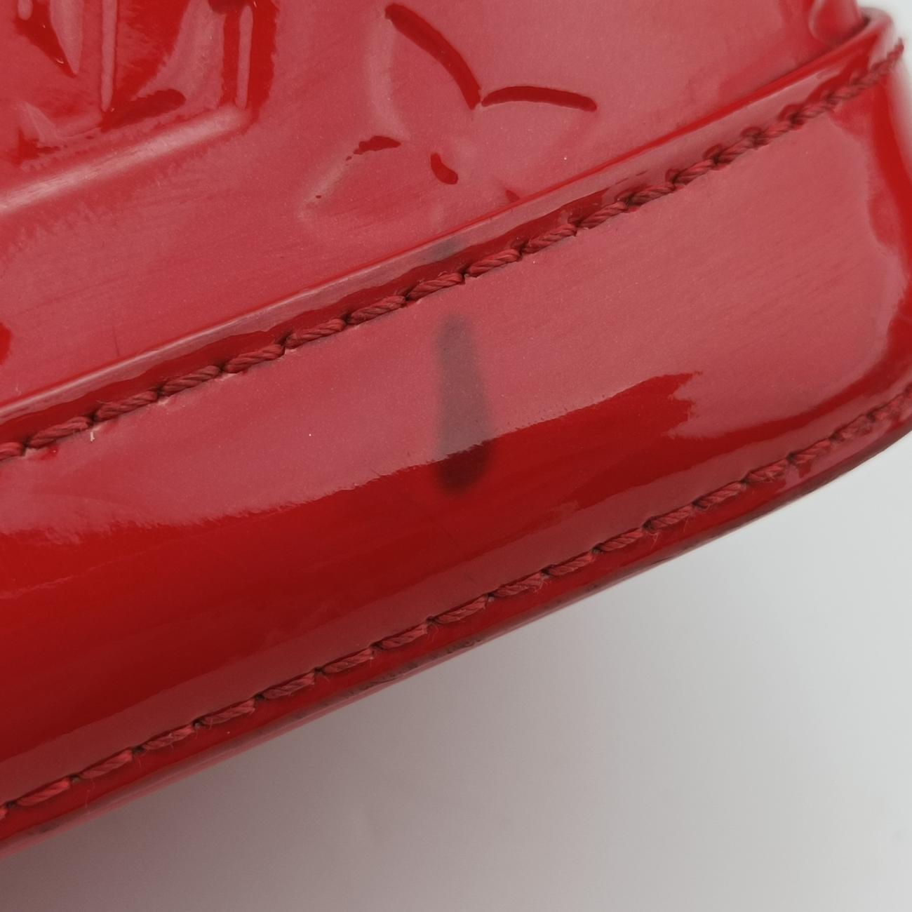 Pre-owned Louis Vuitton Lockit PM CHERRY Vernis M90253 handbag | stylenewstar