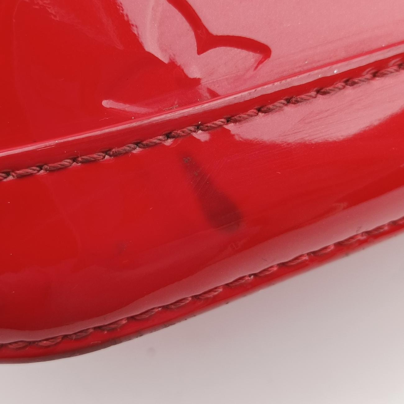 Pre-owned Louis Vuitton Lockit PM CHERRY Vernis M90253 handbag | stylenewstar