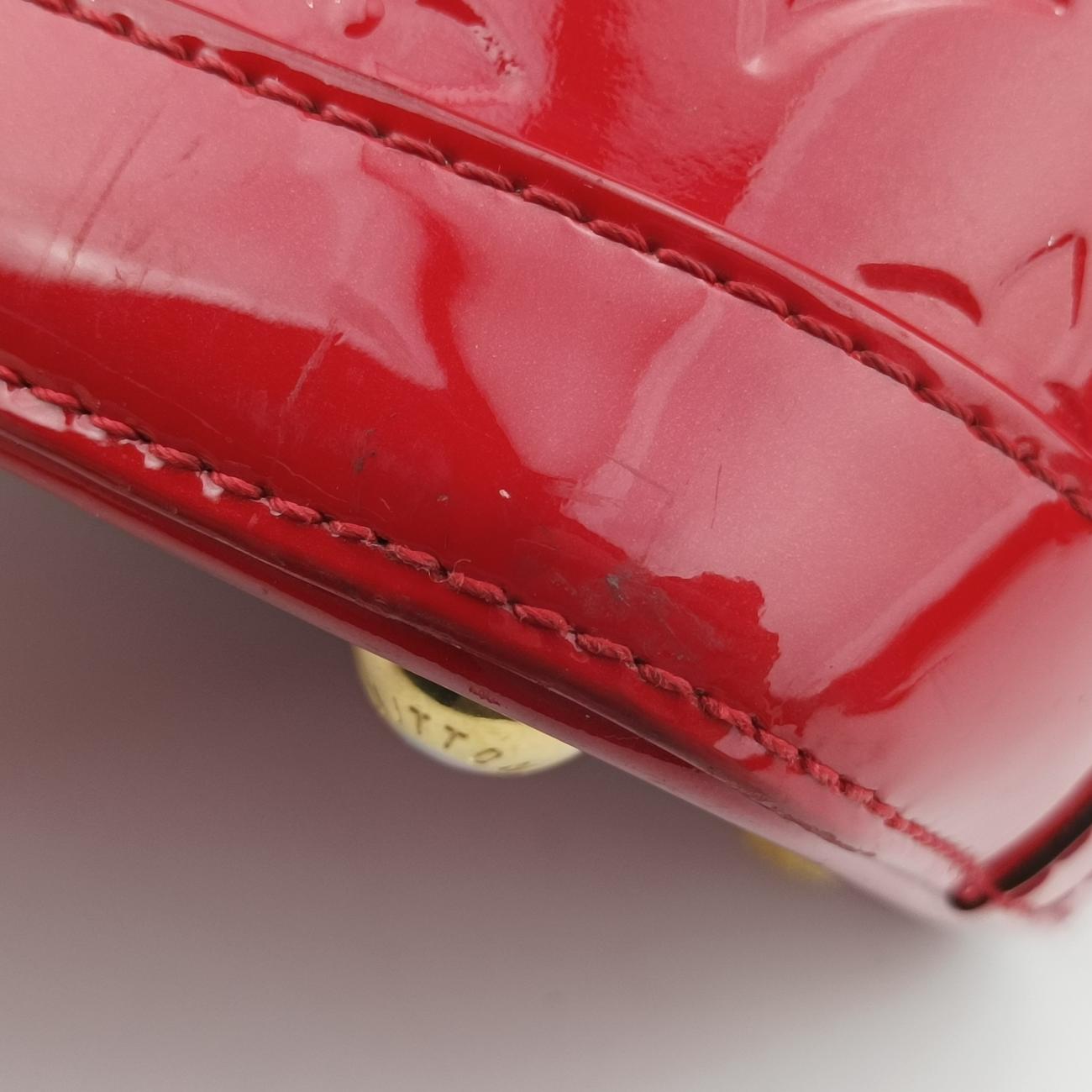 Pre-owned Louis Vuitton Lockit PM CHERRY Vernis M90253 handbag | stylenewstar