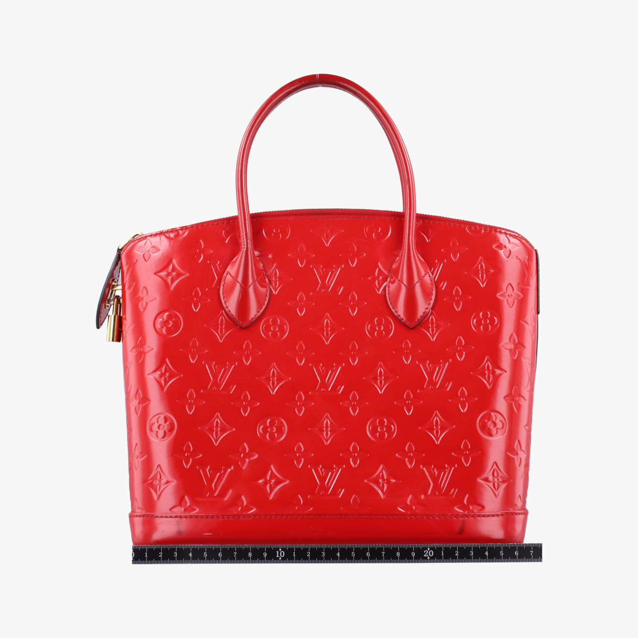 Pre-owned Louis Vuitton Lockit PM CHERRY Vernis M90253 handbag | stylenewstar