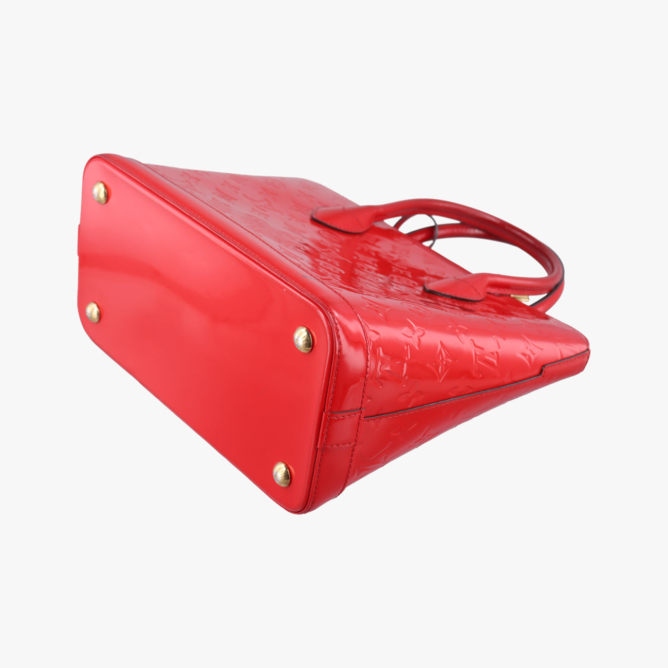 Pre-owned Louis Vuitton Lockit PM CHERRY Vernis M90253 handbag | stylenewstar