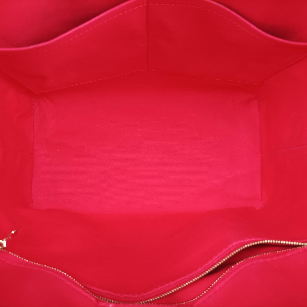 Pre-owned Louis Vuitton Lockit PM CHERRY Vernis M90253 handbag | stylenewstar