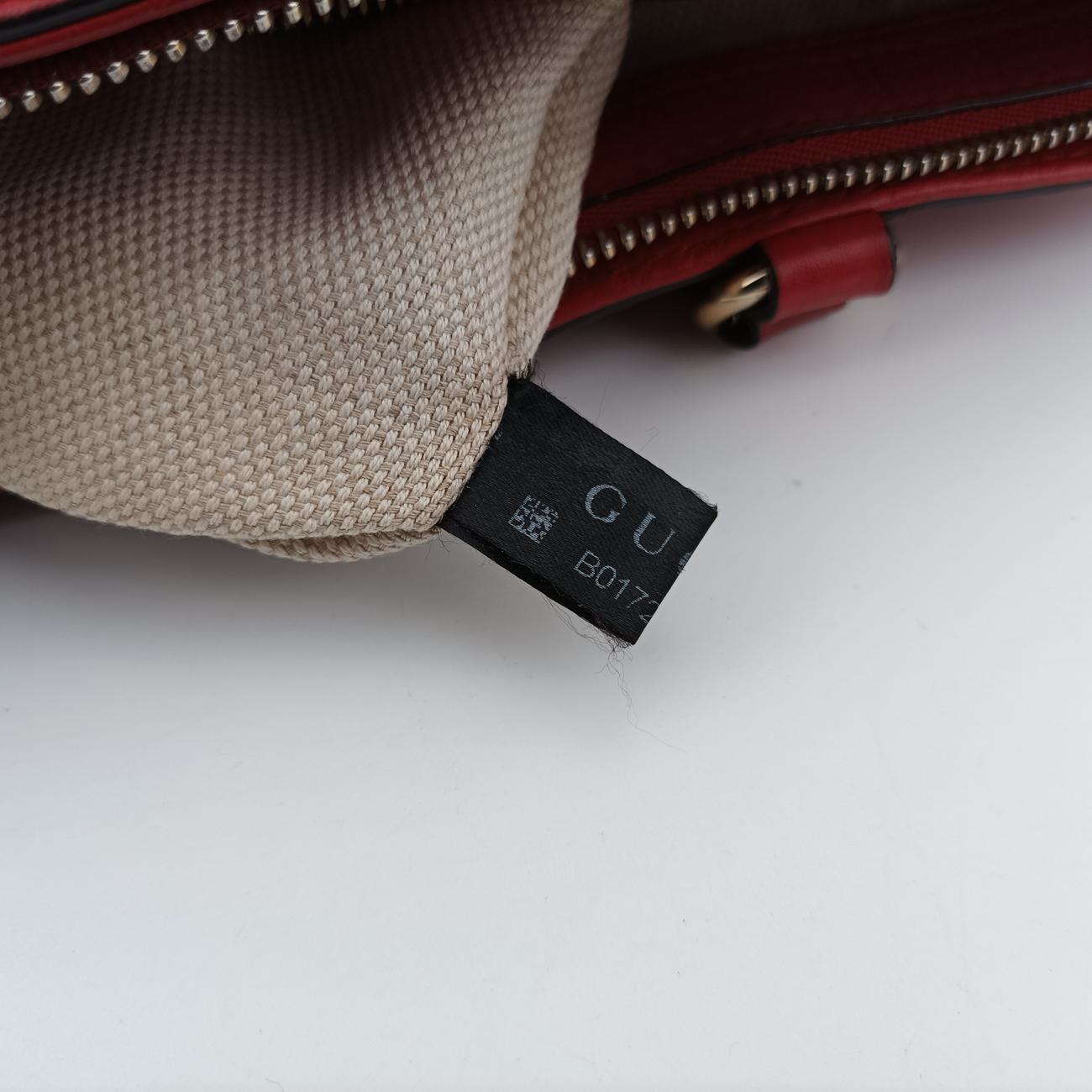 Pre-owned Gucci Soho Red Leather 369176 shoulderbag | stylenewstar