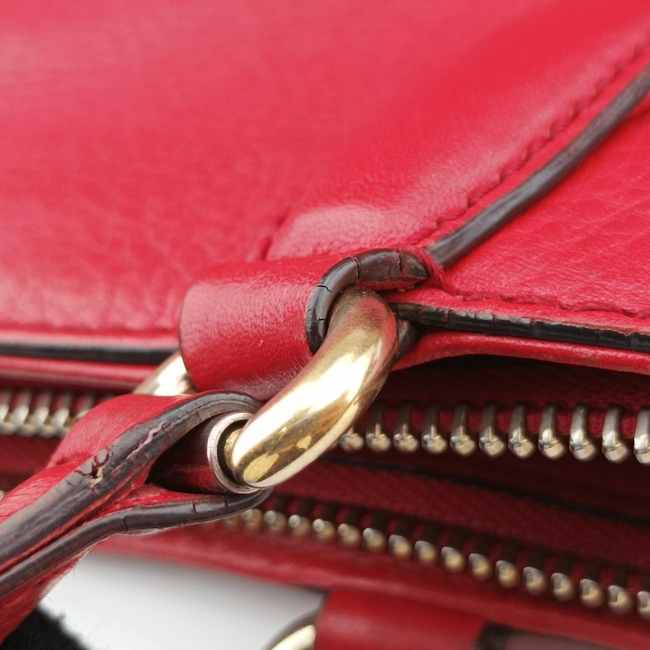 Pre-owned Gucci Soho Red Leather 369176 shoulderbag | stylenewstar