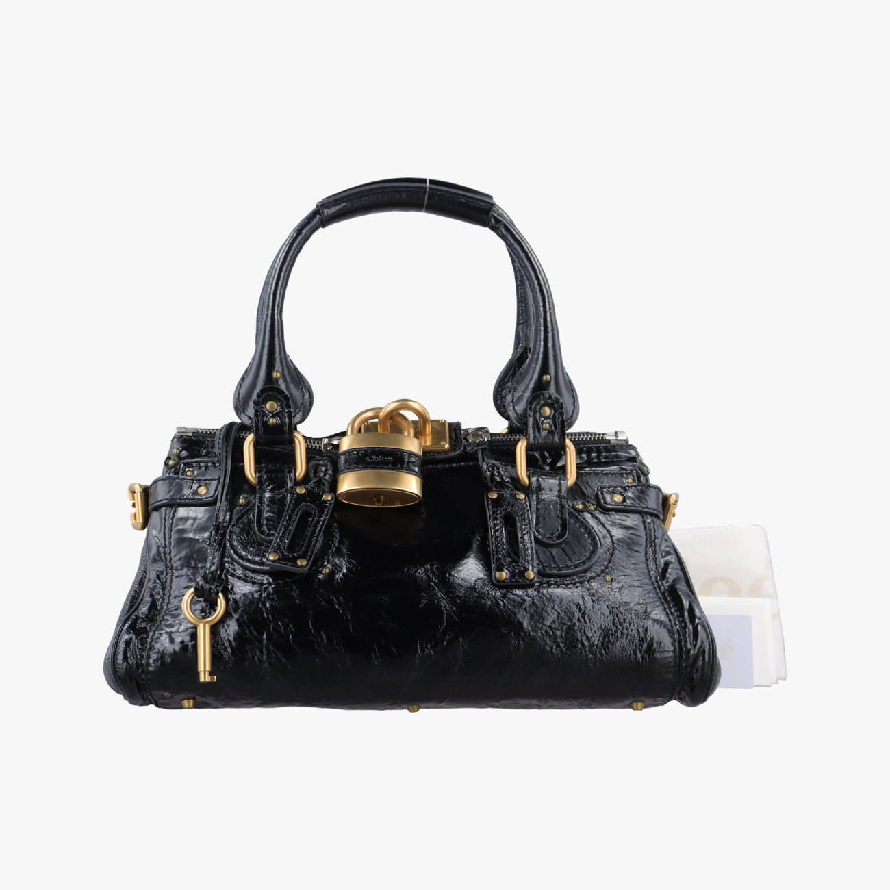 Pre-owned Chloe Paddington Black Leather  handbag | stylenewstar