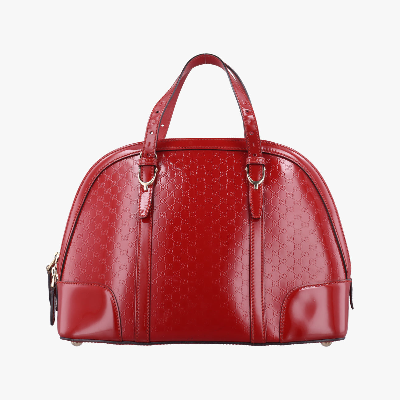 Pre-owned Gucci Microguccissima Red Patent 309617 handbag | stylenewstar