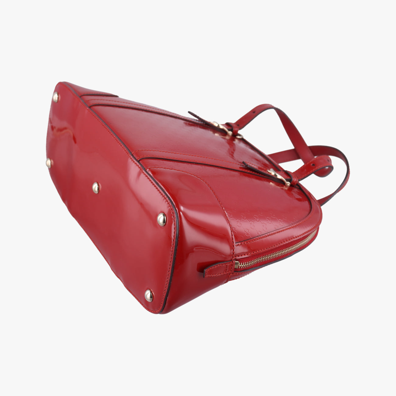 Pre-owned Gucci Microguccissima Red Patent 309617 handbag | stylenewstar