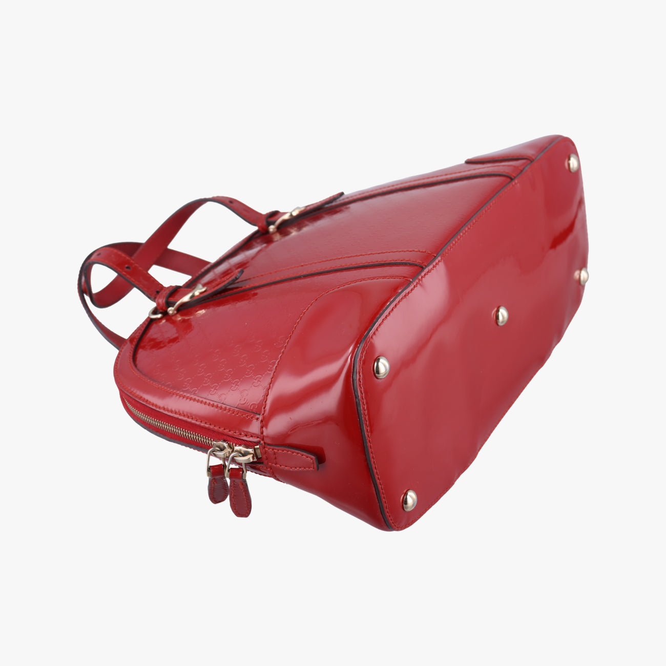 Pre-owned Gucci Microguccissima Red Patent 309617 handbag | stylenewstar