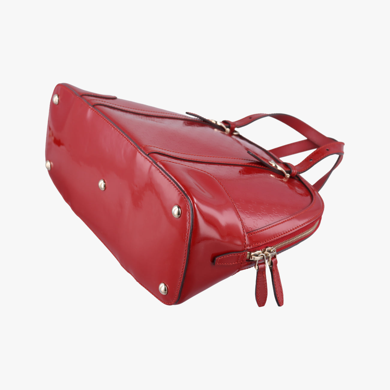 Pre-owned Gucci Microguccissima Red Patent 309617 handbag | stylenewstar