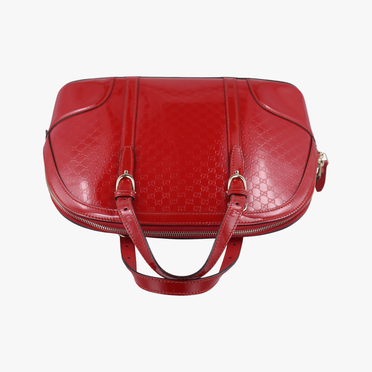 Pre-owned Gucci Microguccissima Red Patent 309617 handbag | stylenewstar