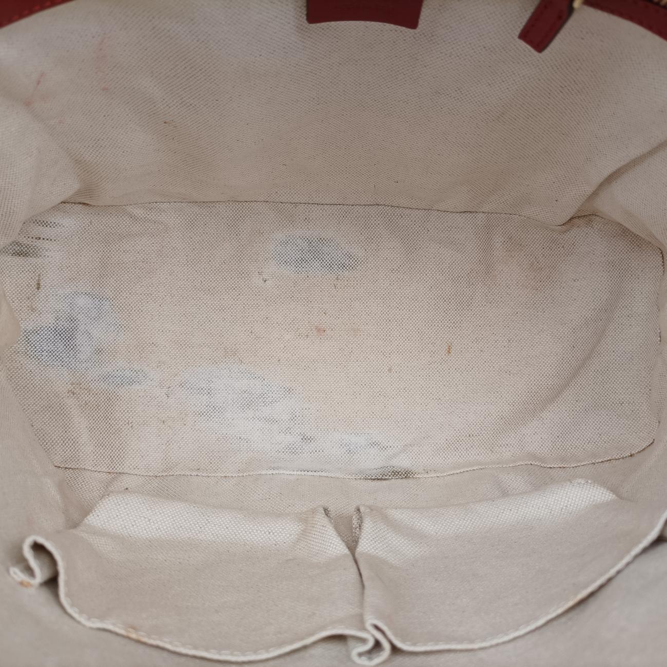 Pre-owned Gucci Microguccissima Red Patent 309617 handbag | stylenewstar