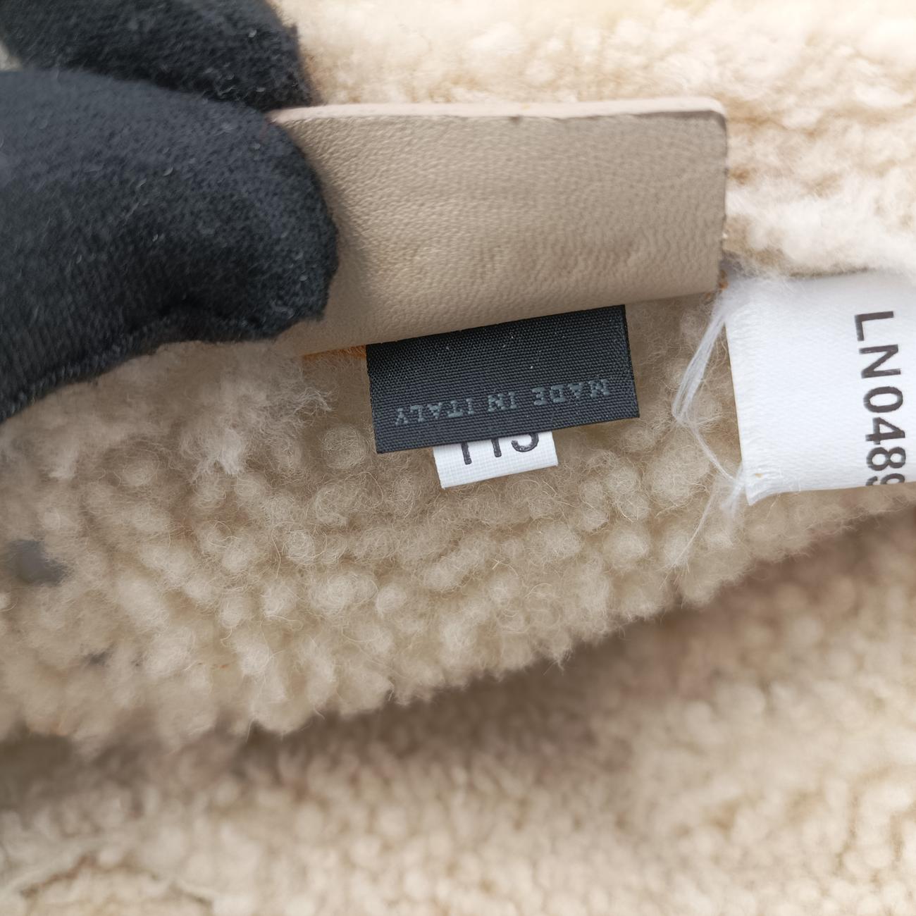 Pre-owned Prada Mouton White Shearling  shoulderbag | stylenewstar