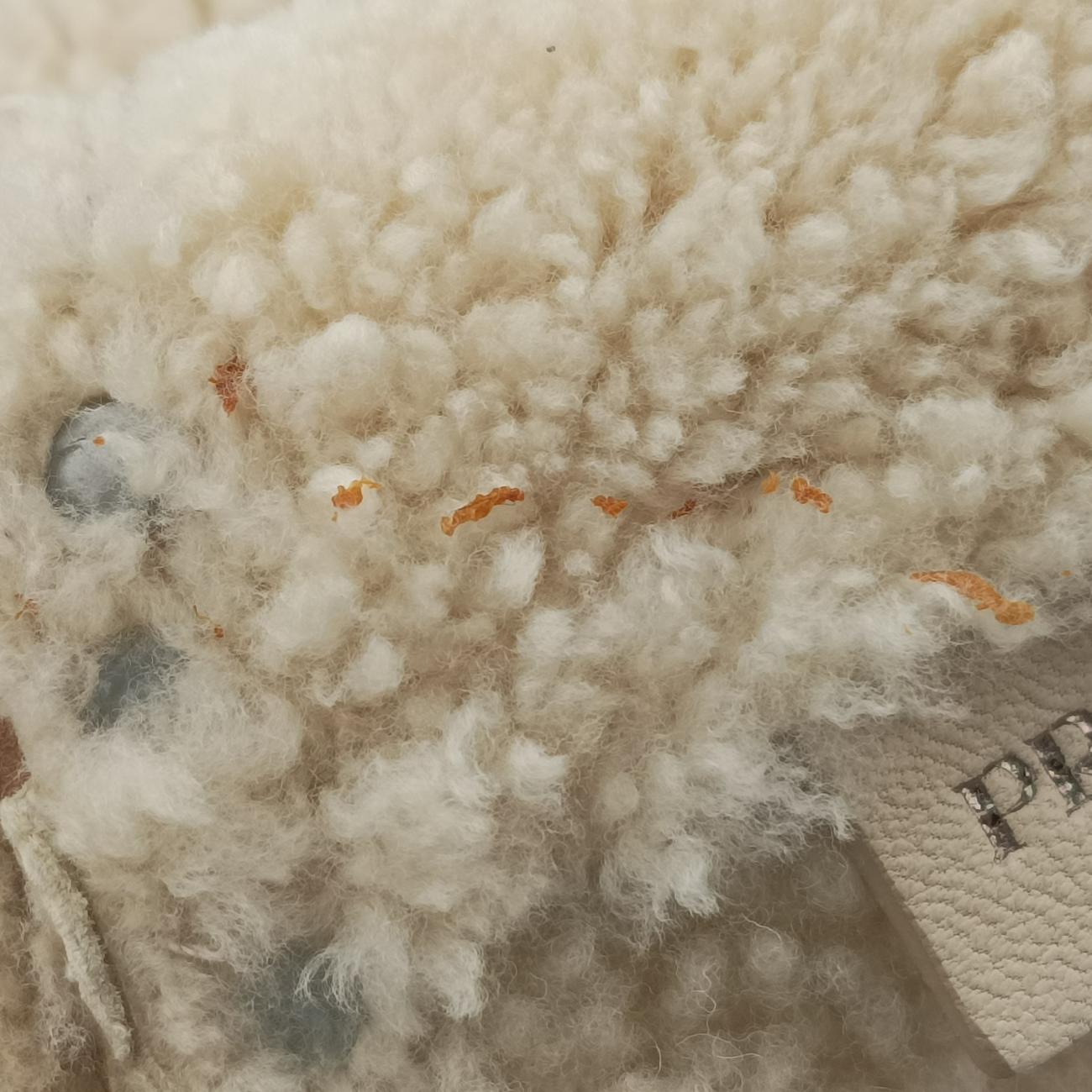 Pre-owned Prada Mouton White Shearling  shoulderbag | stylenewstar