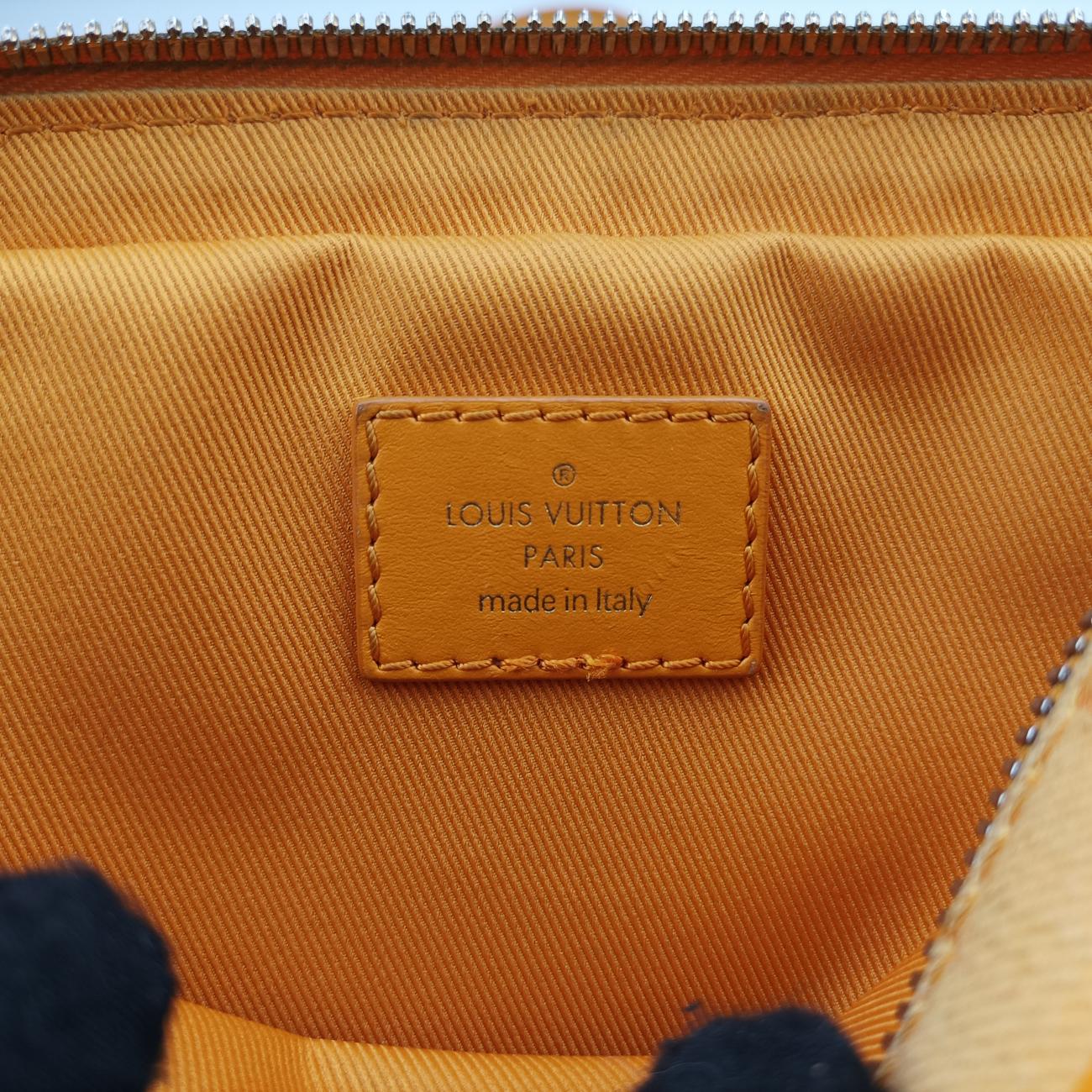 Pre-owned Louis Vuitton Bumbag Outdoor Orange Monogram Denim M44623 bum bag/waist bag | stylenewstar