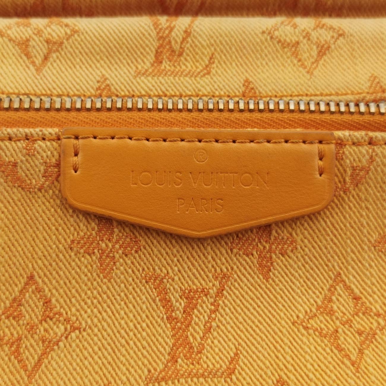 Pre-owned Louis Vuitton Bumbag Outdoor Orange Monogram Denim M44623 bum bag/waist bag | stylenewstar