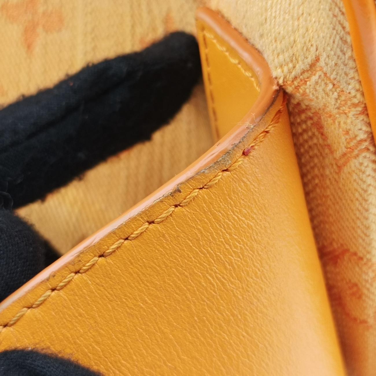 Pre-owned Louis Vuitton Bumbag Outdoor Orange Monogram Denim M44623 bum bag/waist bag | stylenewstar