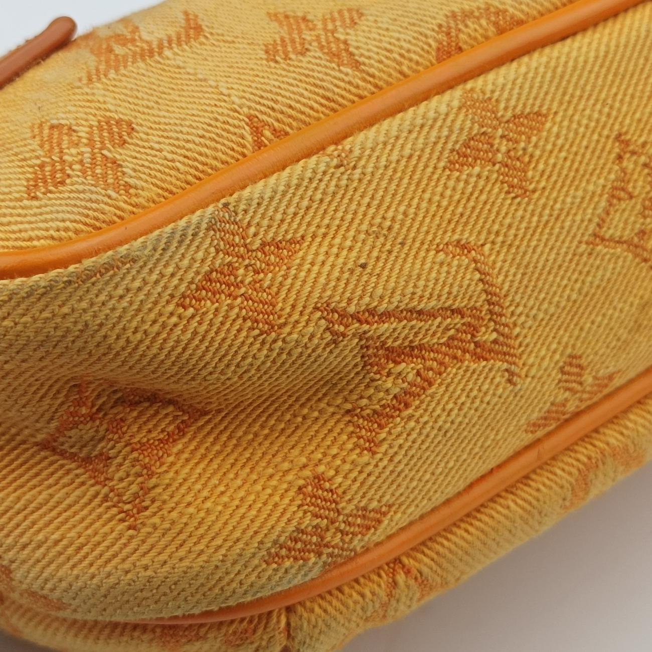 Pre-owned Louis Vuitton Bumbag Outdoor Orange Monogram Denim M44623 bum bag/waist bag | stylenewstar