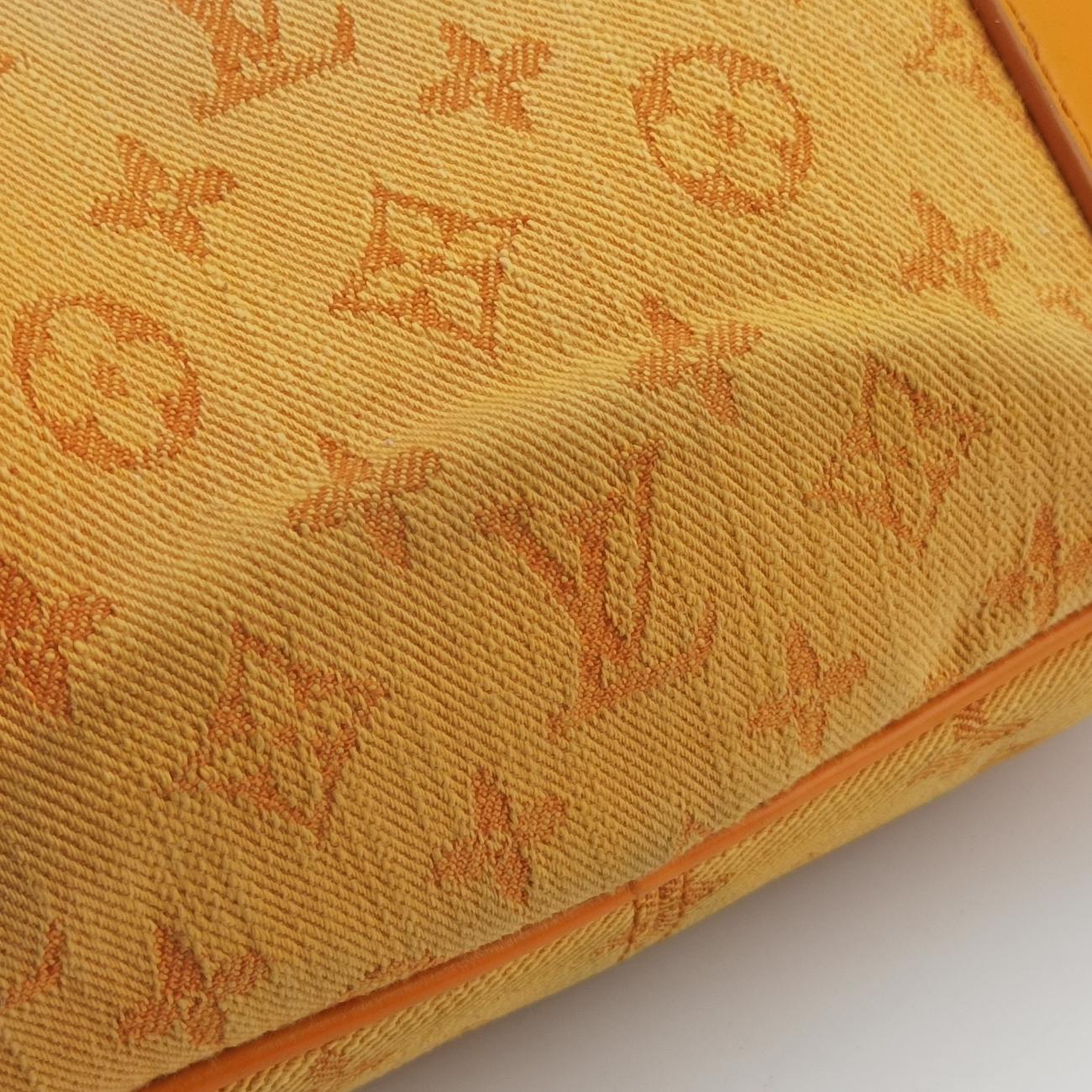 Pre-owned Louis Vuitton Bumbag Outdoor Orange Monogram Denim M44623 bum bag/waist bag | stylenewstar