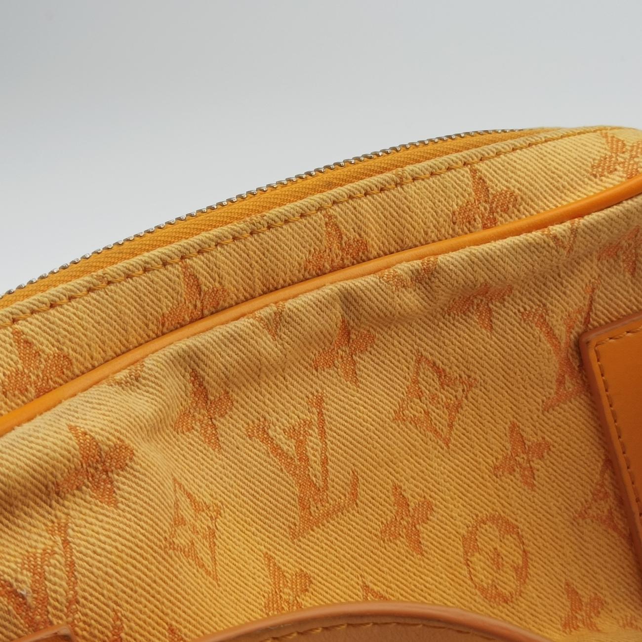 Pre-owned Louis Vuitton Bumbag Outdoor Orange Monogram Denim M44623 bum bag/waist bag | stylenewstar