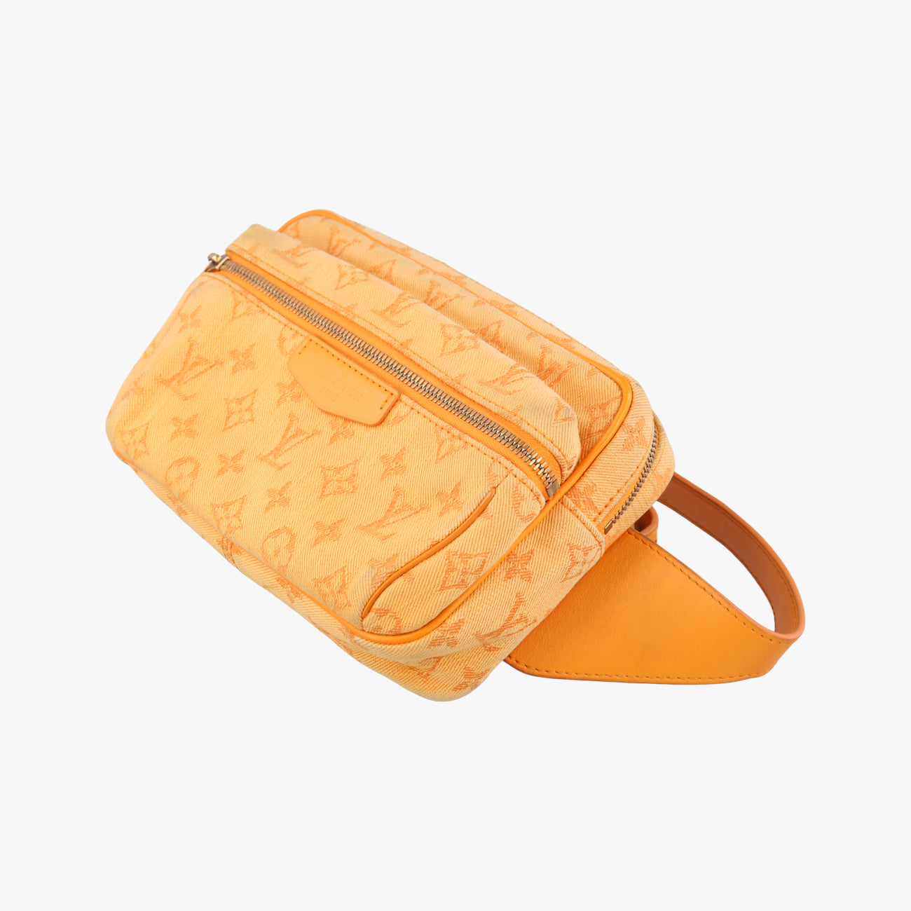 Pre-owned Louis Vuitton Bumbag Outdoor Orange Monogram Denim M44623 bum bag/waist bag | stylenewstar