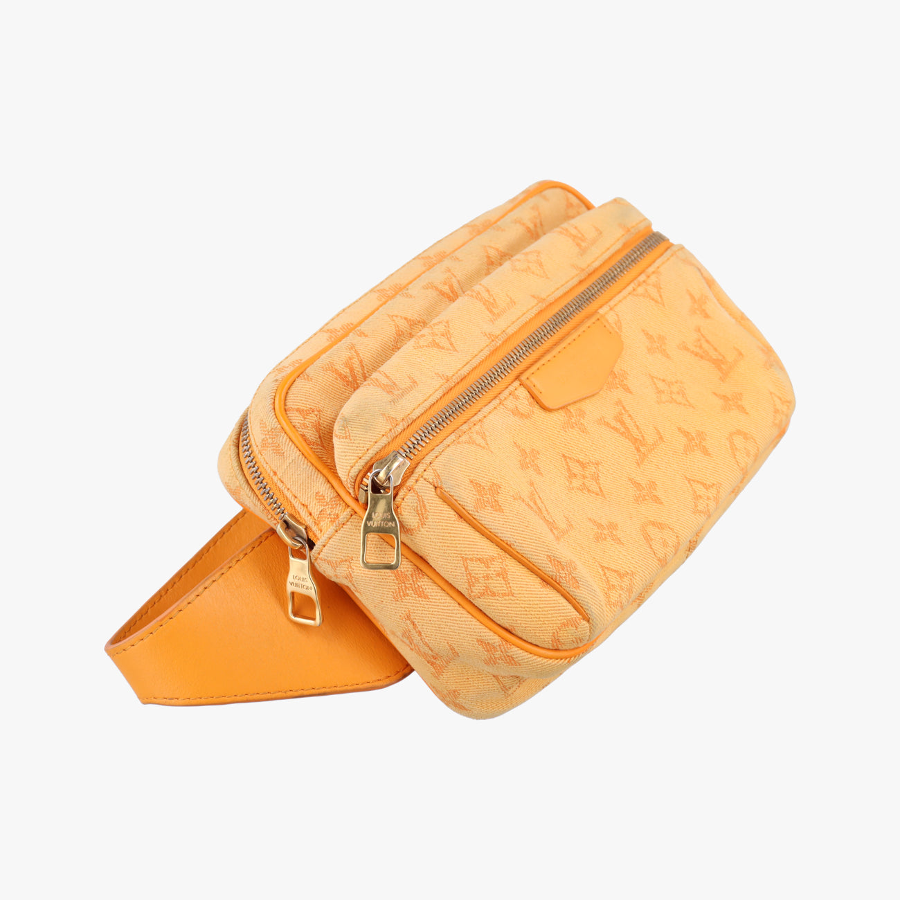 Pre-owned Louis Vuitton Bumbag Outdoor Orange Monogram Denim M44623 bum bag/waist bag | stylenewstar