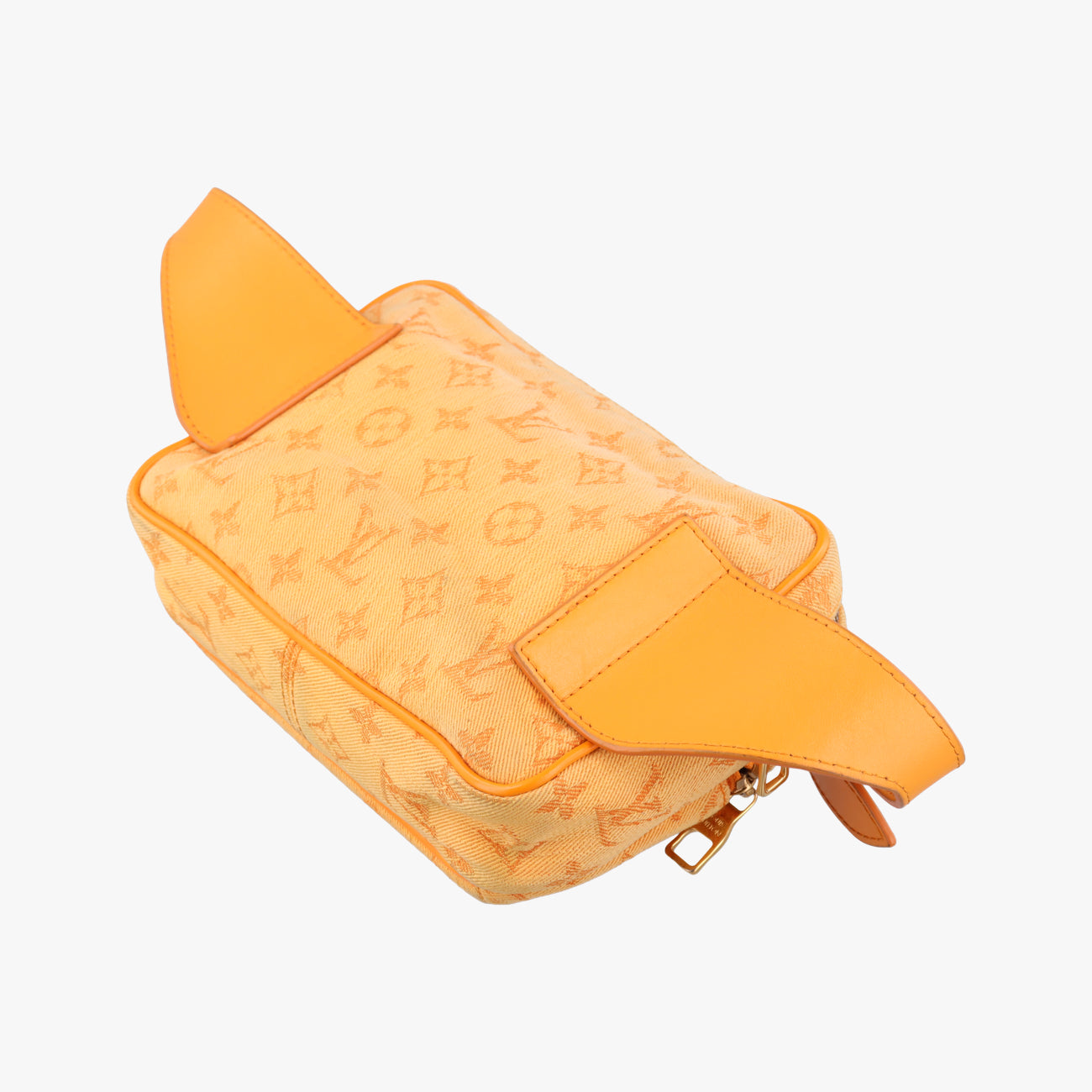 Pre-owned Louis Vuitton Bumbag Outdoor Orange Monogram Denim M44623 bum bag/waist bag | stylenewstar