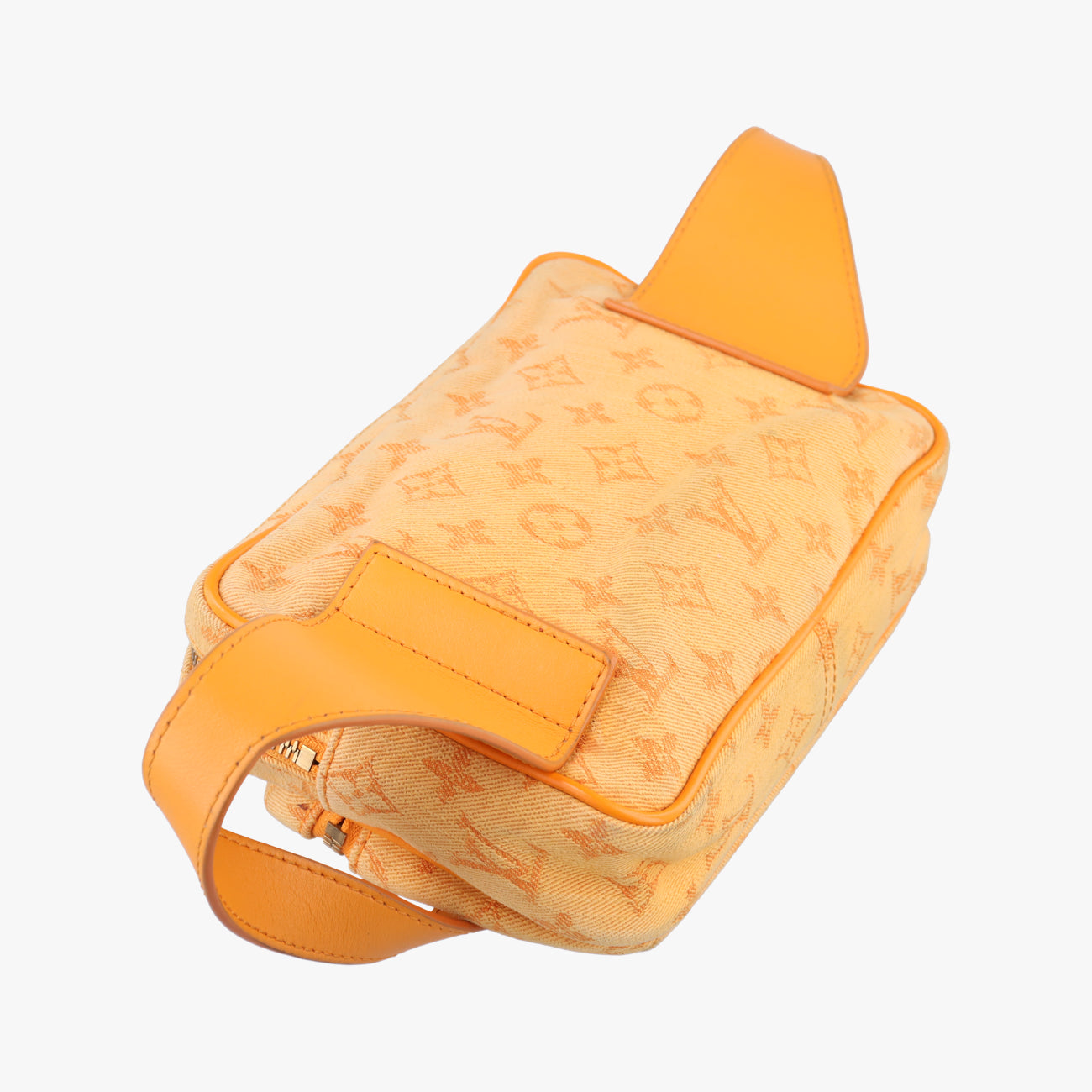 Pre-owned Louis Vuitton Bumbag Outdoor Orange Monogram Denim M44623 bum bag/waist bag | stylenewstar