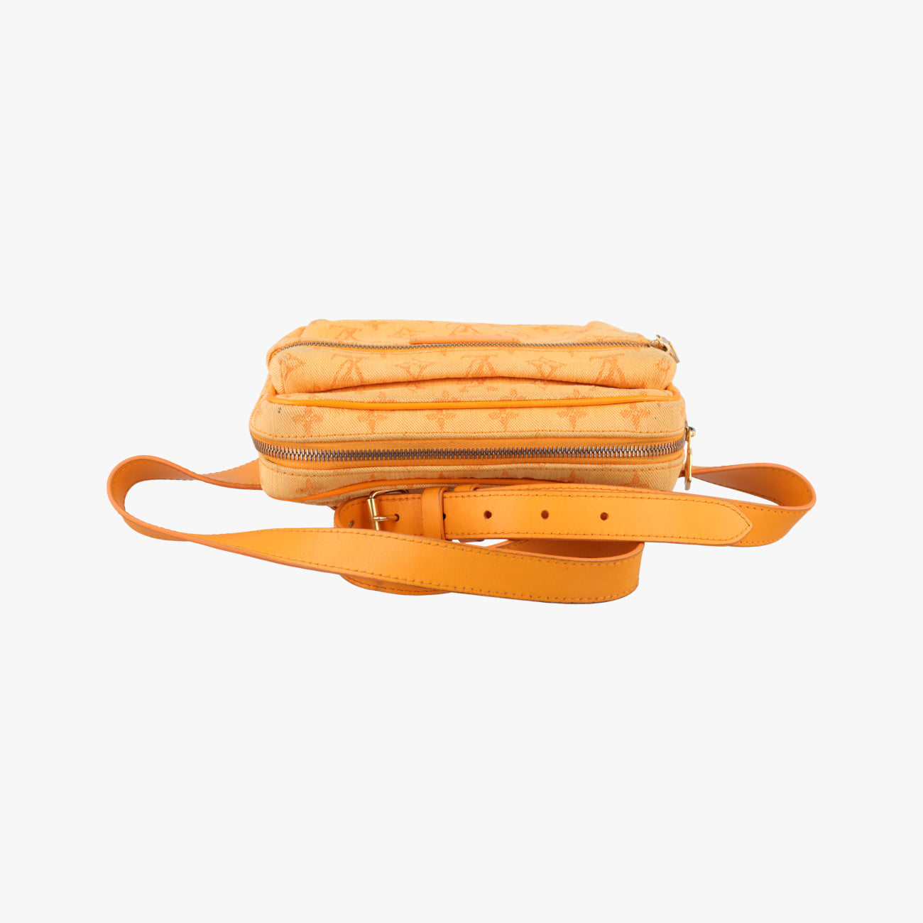 Pre-owned Louis Vuitton Bumbag Outdoor Orange Monogram Denim M44623 bum bag/waist bag | stylenewstar