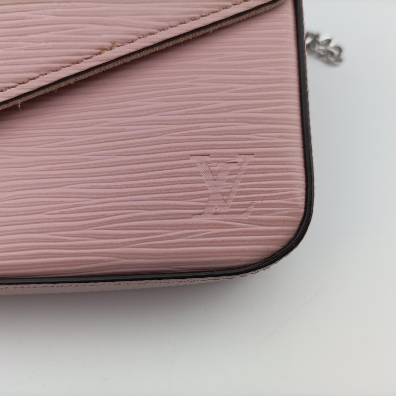 Secondhand Louis Vuitton Pochette FéLICIE ROSE BALLERIN Epi M62467 shoulderbag | stylenewstar