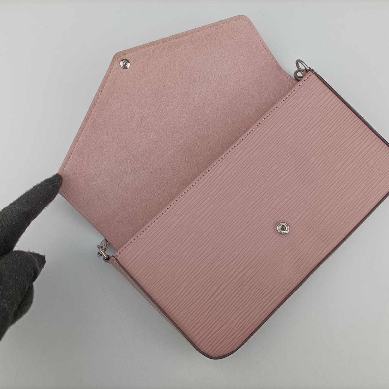 Secondhand Louis Vuitton Pochette FéLICIE ROSE BALLERIN Epi M62467 shoulderbag | stylenewstar