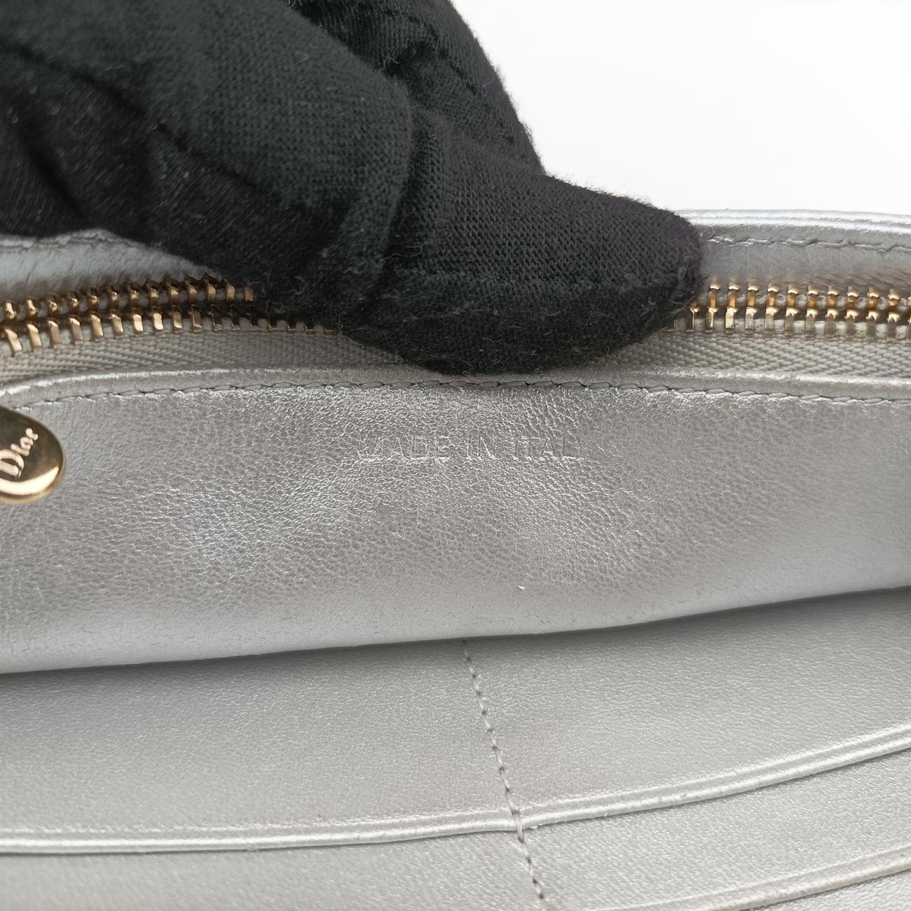 Secondhand Christian Dior Diorama Silver Leather  shoulderbag | stylenewstar