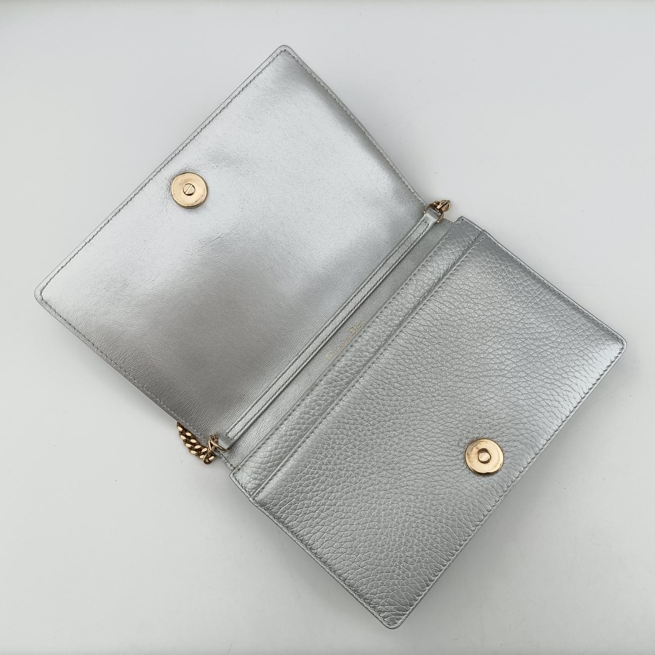 Secondhand Christian Dior Diorama Silver Leather  shoulderbag | stylenewstar