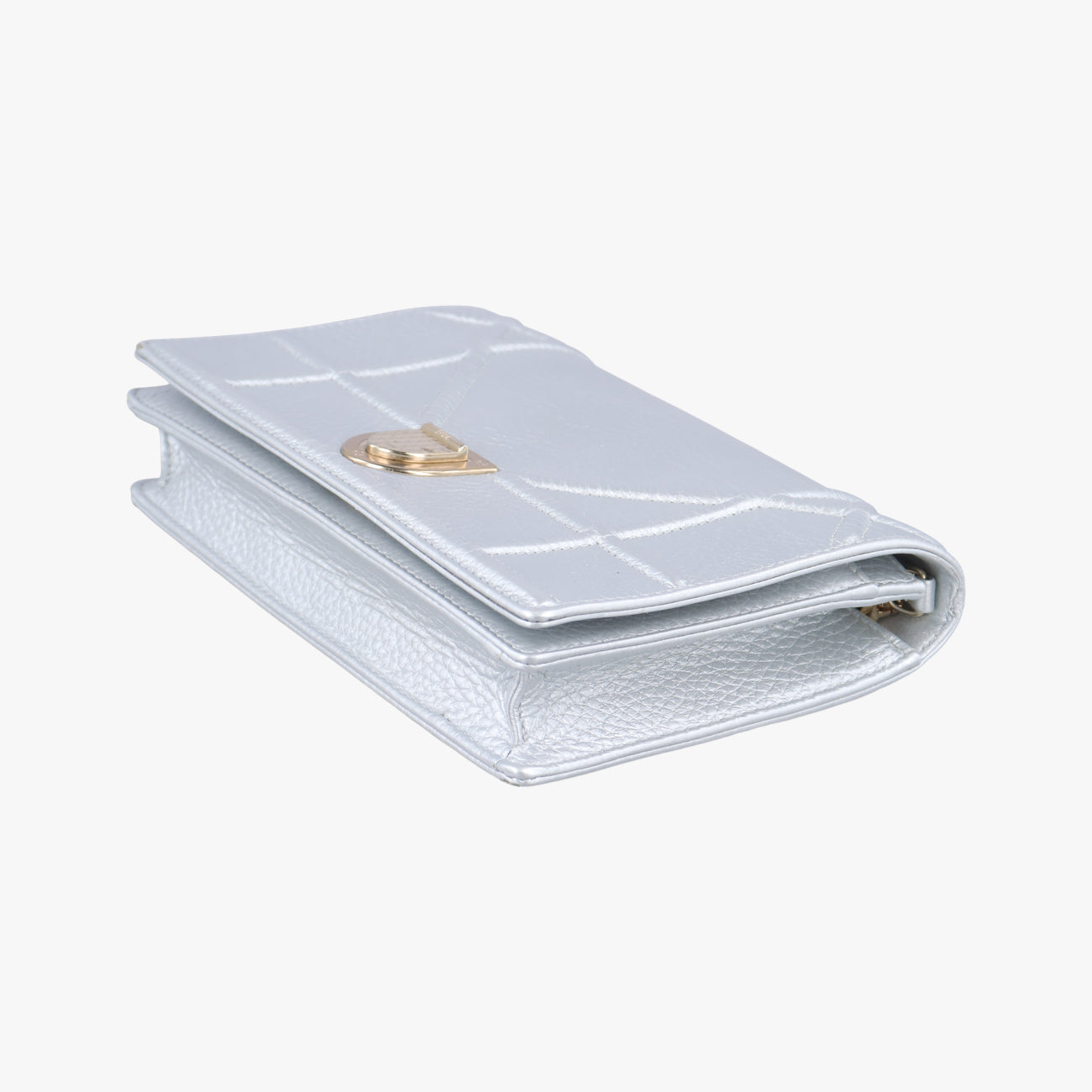 Secondhand Christian Dior Diorama Silver Leather  shoulderbag | stylenewstar