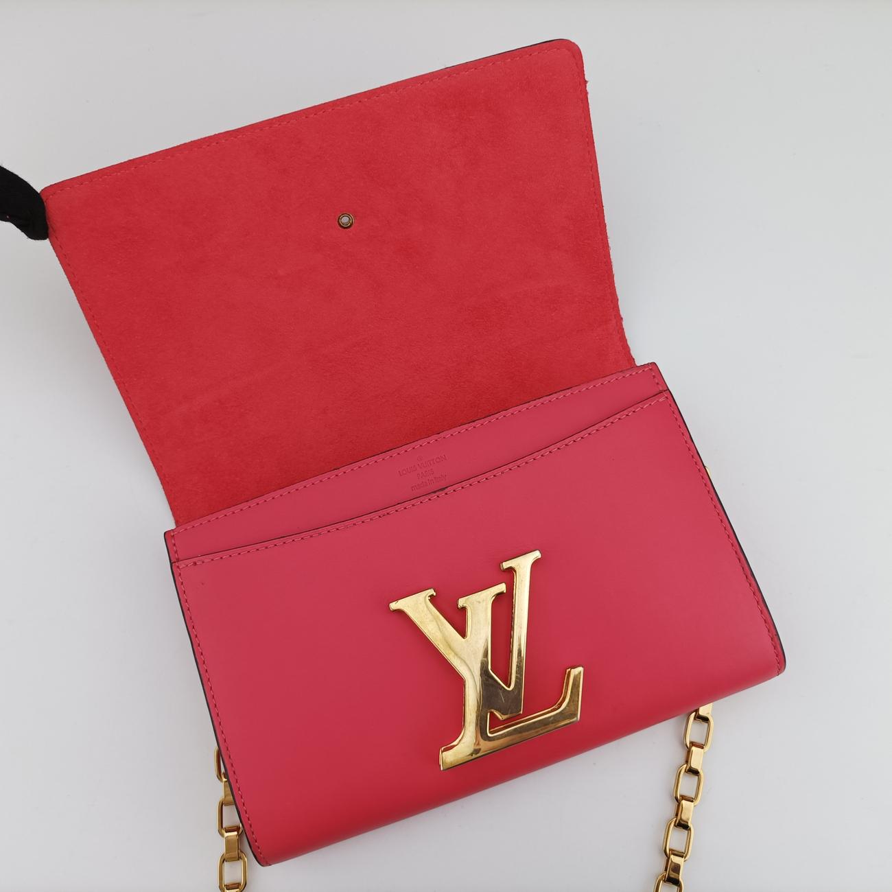 Secondhand Louis Vuitton Pochette Louise GM Pink leather  shoulderbag | stylenewstar