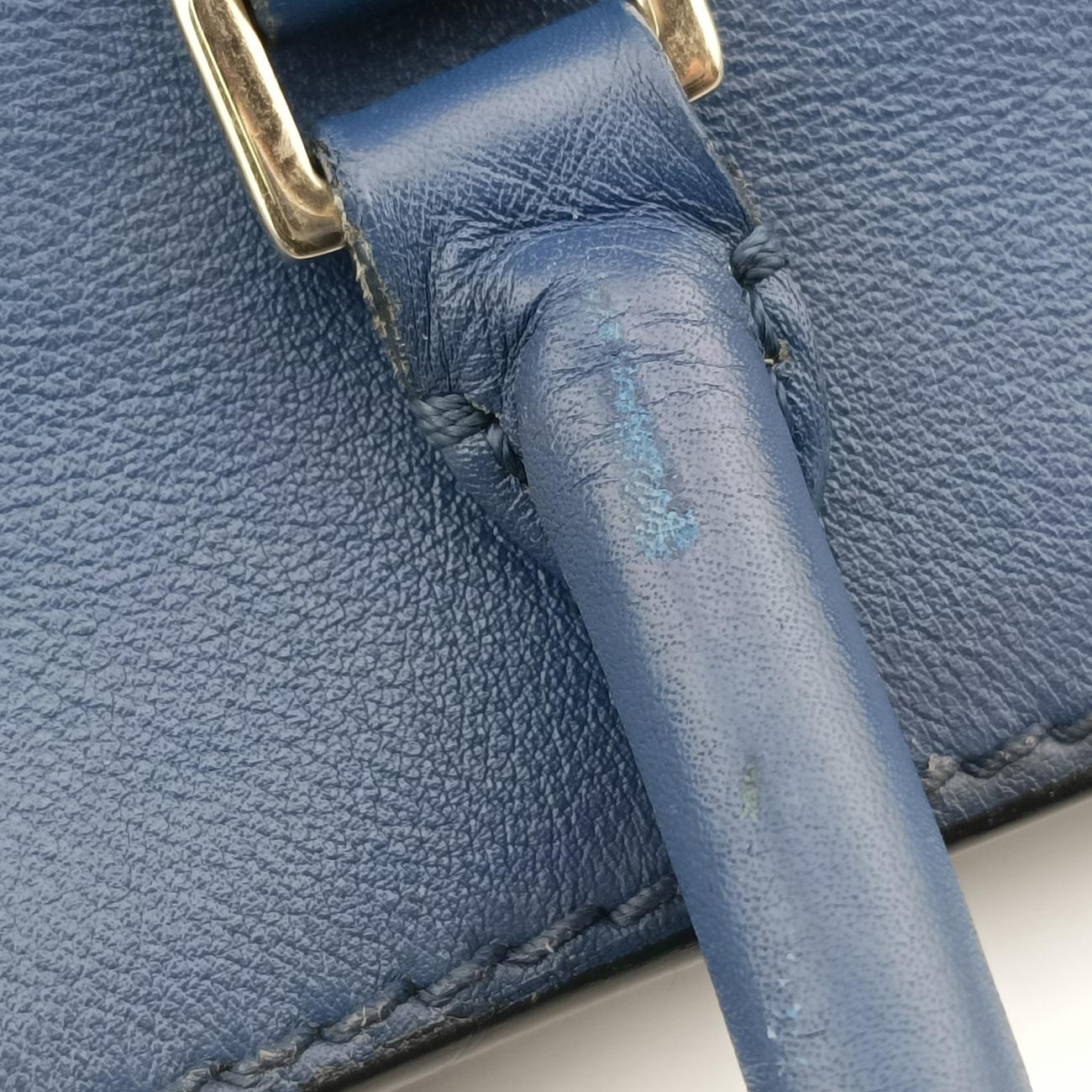 Pre-owned Valentino ROCKSTUD Blue Leather  shoulderbag | stylenewstar