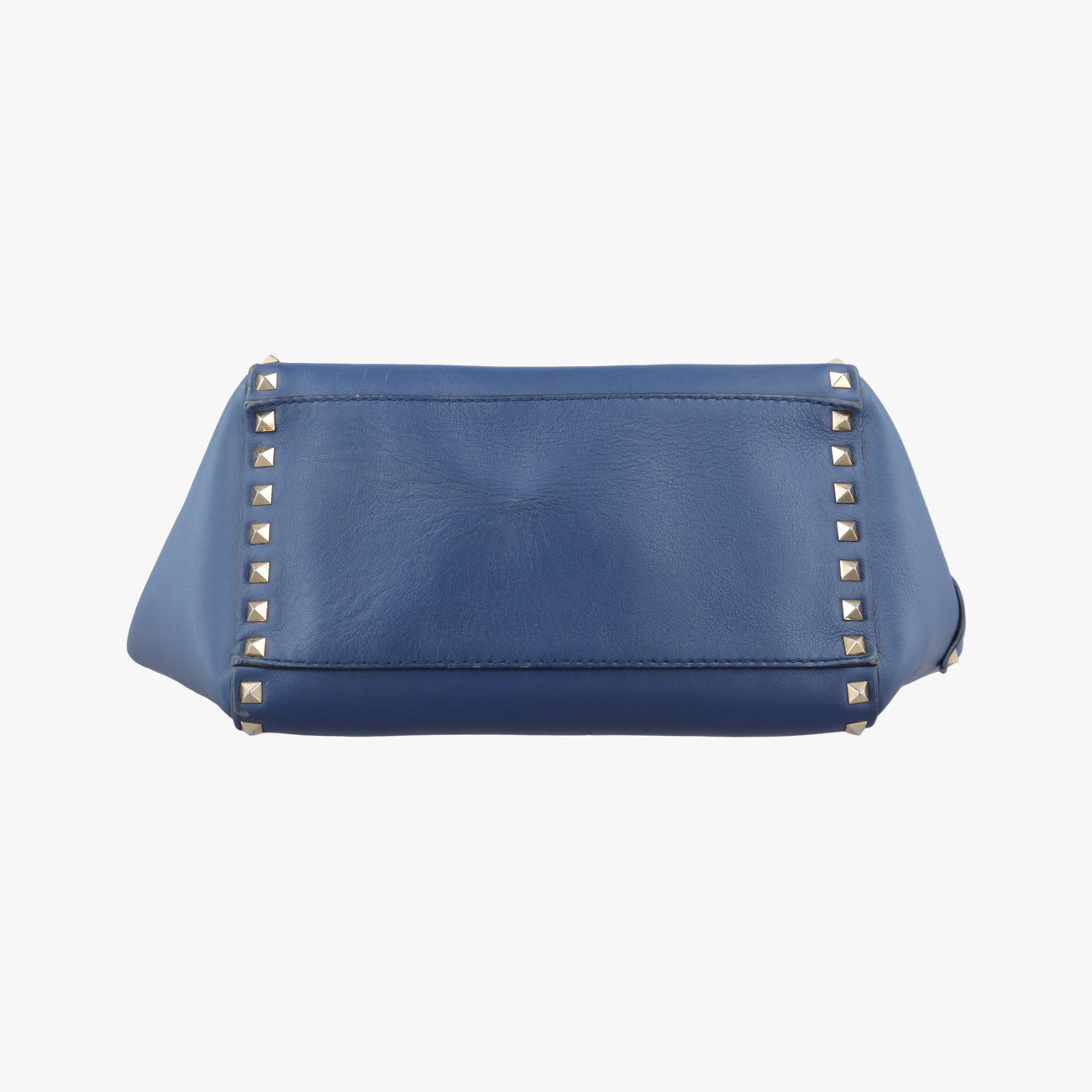Pre-owned Valentino ROCKSTUD Blue Leather  shoulderbag | stylenewstar