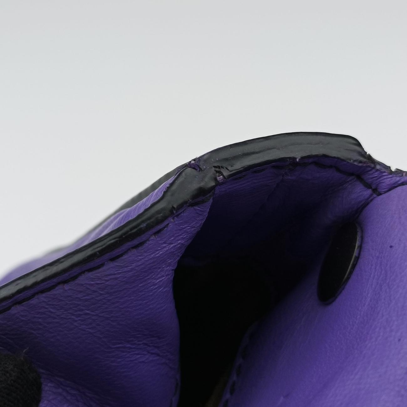 Pre-owned Bottega Veneta Clip Purple Lambskin  shoulderbag | stylenewstar