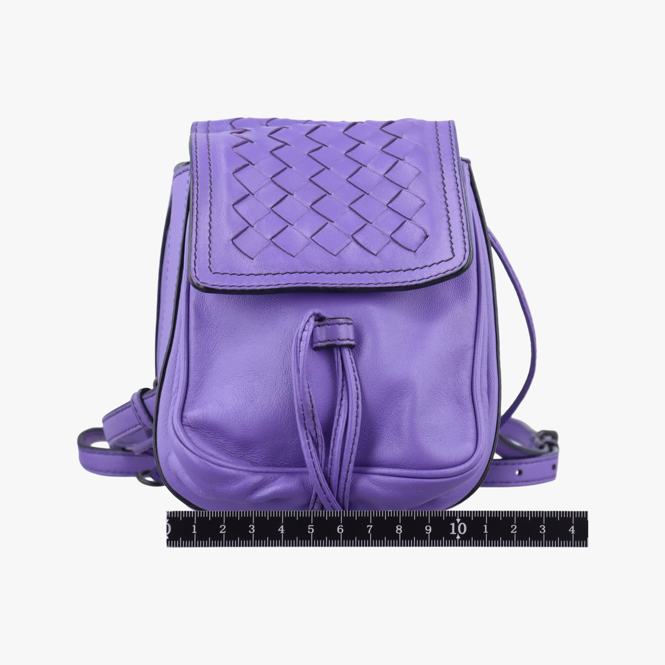 Pre-owned Bottega Veneta Clip Purple Lambskin  shoulderbag | stylenewstar